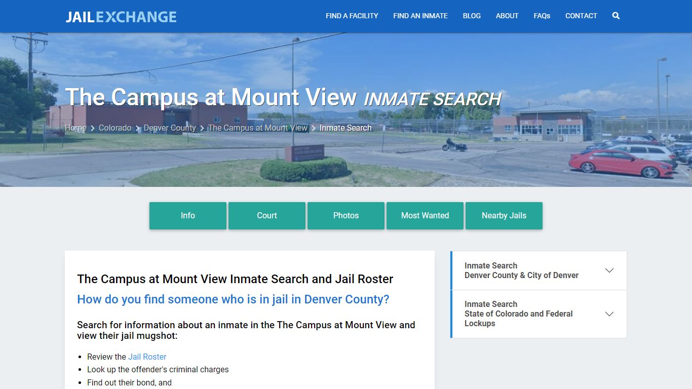 The Campus at Mount View Inmate Search - Jail Exchange